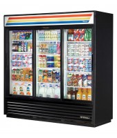 3 Glass Door Reach-in Cooler 69" (True)